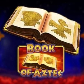 Book of Aztec slot logo by Amatic Industries at SlotsPalace Casino