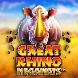 Great Rhino Megaways online game logo by Pragmatic Play on slotspalace-el.gr